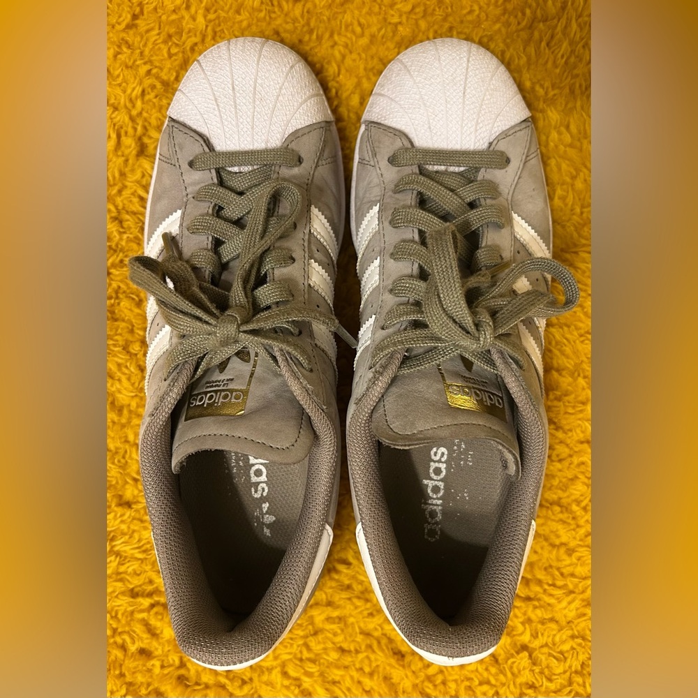 Adidas Superstar Suede Orbit Green & Gold - Picture 8 of 10